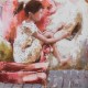 "Rien qu'une histoire" 50 x 50 (Oeuvre originale unique).